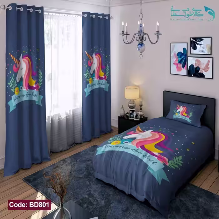 روتختی طرح تک شاخ یکنفره کد BD801