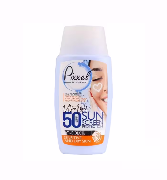 کرم ضد آفتاب پوست خشک و حساس  SPF50 پیکسل