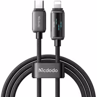 کابل شارژ سریع تایپ سی به لایتنینگ 36 وات 1.2 متری با قابلیت کارپلی و نمایشگر سرعت شارژ مک دودو CA-263