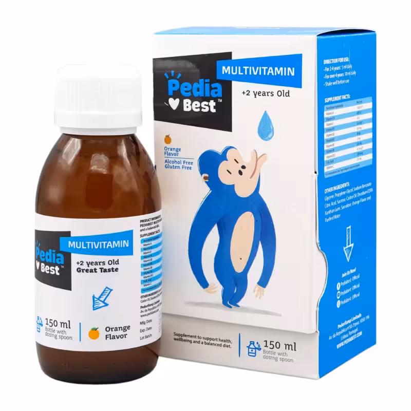 شربت مولتی ویتامین بالای 2 سال پدیابست – تقویت و رشد کودکان