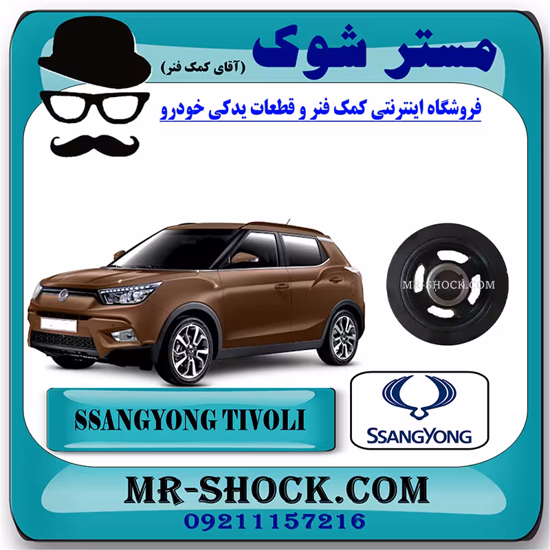 پولی سر میل لنگ سانگ یانگ تیوولی برند اصلی سانگ یانگ موتور با تضمین اصالت