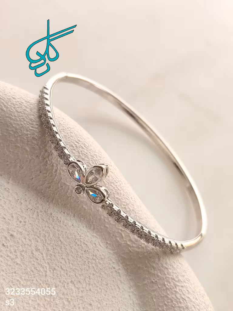 خرید تکدست زنانه نگین دار طرح گل مارک ژوپینگ کیفیت عالی رنگ ثابت ضدحساسیت کد 1216937 - ردگل