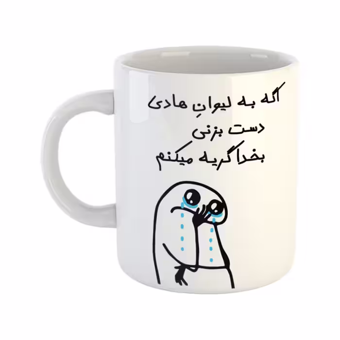 خرید ماگ-لیوان  گریه میکنم  هادی