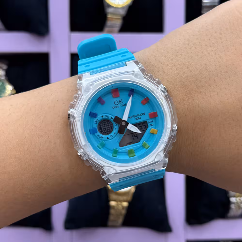 ساعت جی شاک سبزآبی