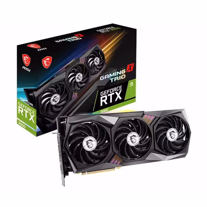 کارت گرافیک ام اس ای GeForce RTX 3060 GAMING X TRIO 12GB