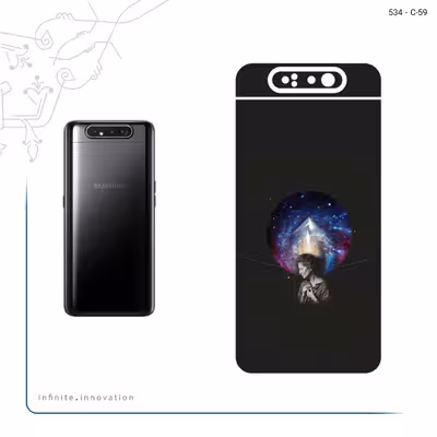 برچسب پوششی ماهوت مدل Collage of surreal Portrait of Women 3 مناسب برای گوشی موبایل سامسونگ Galaxy A80