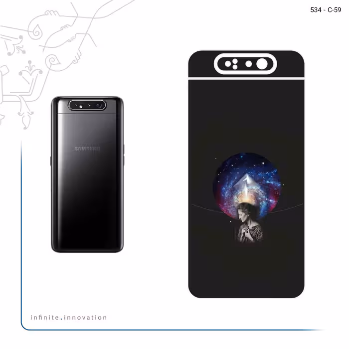 برچسب پوششی ماهوت مدل Collage of surreal Portrait of Women 3 مناسب برای گوشی موبایل سامسونگ Galaxy A80