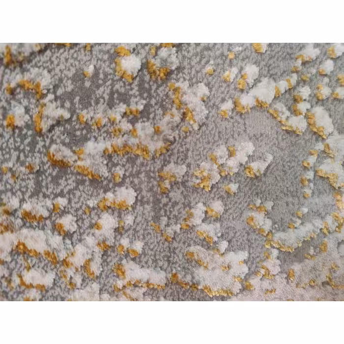 فرش ماشینی زمرد مشهد طرح پتینه مدل AN013 زمینه نقره ای