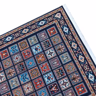 گلیم ماشینی طرح خشتی کد 4763