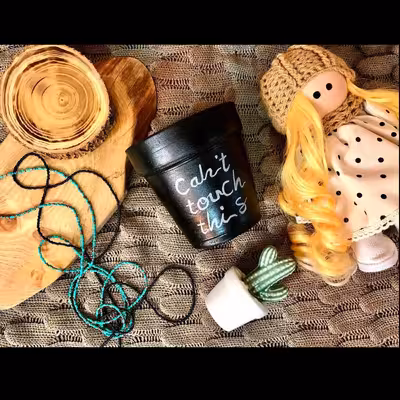 گلدان سفالی پاستل گالری مدل twe cant کد 2