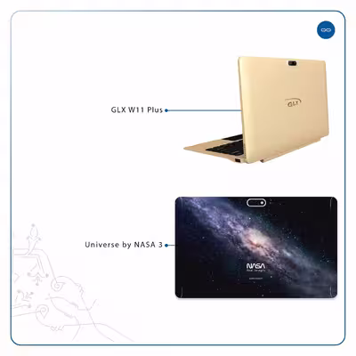 برچسب پوششی ماهوت مدل Universe-by-NASA-3 مناسب برای تبلت جی ال ایکس W11 Plus