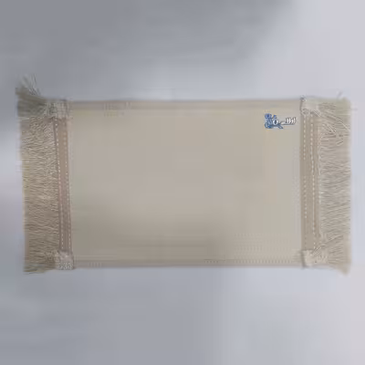 فرش ماشینی دیوارکوب اطلس آبی طرح تور و توپ والیبال ساحلی مدل T1030 