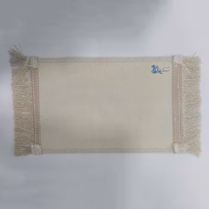 فرش ماشینی دیوارکوب اطلس آبی طرح تور و توپ والیبال ساحلی مدل T1030 