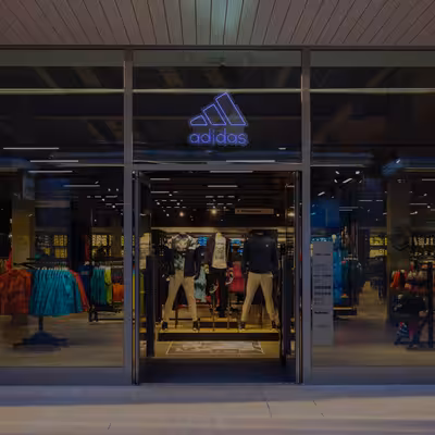 چراغ دیواری نئون دیزاین طرح Adidas-Text_BL