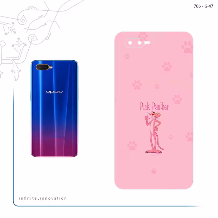 برچسب پوششی ماهوت مدل The Pink Panther مناسب برای گوشی موبایل اپو K1