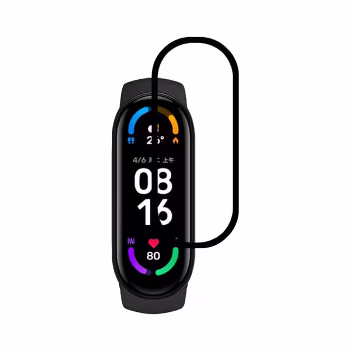 محافظ صفحه نمایش کروکودیل مدل C-PWM مناسب برای ساعت هوشمند شیائومی Mi Band 6 بسته 2 عددی