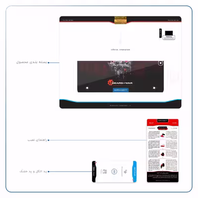 برچسب پوششی ماهوت مدل Gears-Of-War-Game مناسب برای تبلت سامسونگ Galaxy Tab S2 9.7 2015 T810