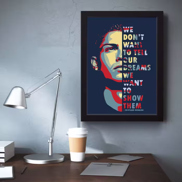 تابلو مدل انگیزشی Ronaldo کد m50304