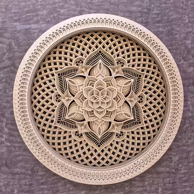 دیوارکوب مدل آمور سه بعدی