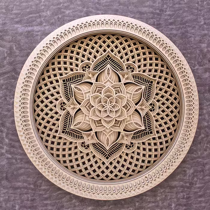 دیوارکوب مدل آمور سه بعدی