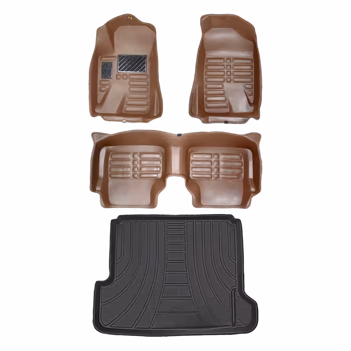    کفپوش پنج بعدی خودرو پانیذ مدل EVA مناسب برای سمند EF7 به همراه کفپوش صندوق