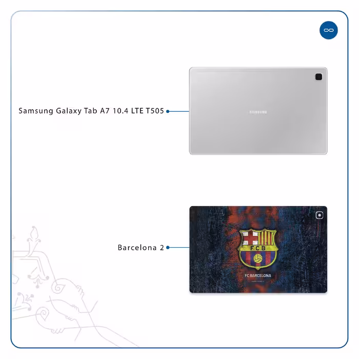برچسب پوششی ماهوت مدل BARCELONA-2 مناسب برای تبلت سامسونگ Galaxy Tab A7 10.4 LTE 2020 T505