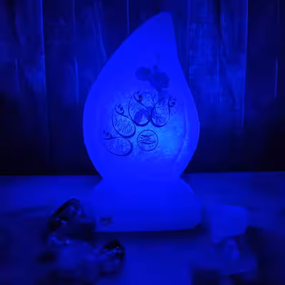 آباژور سنگ نمک مدل بته جقه آیه دار کد 01