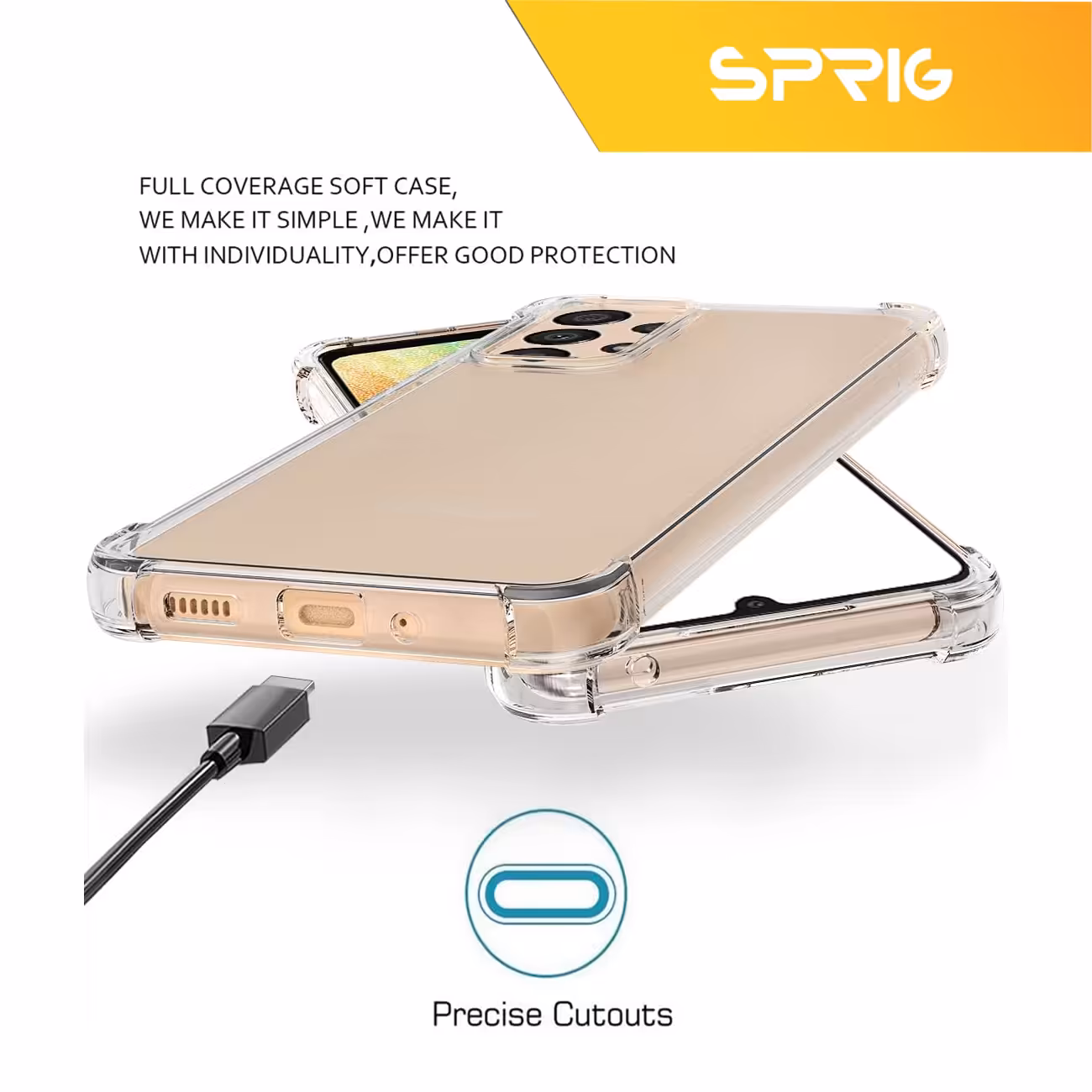 کاور اسپریگ مدل Airbag مناسب برای گوشی موبایل سامسونگ Galaxy A32 5G / A13 4G