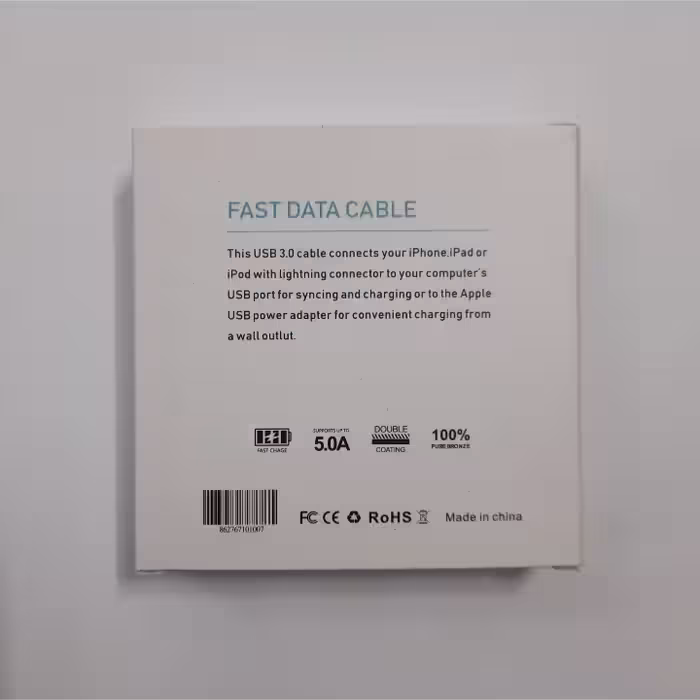 کابل تبدیل USB به microUSB مدل SUPER FAST CHARGE 5A طول 1 متر