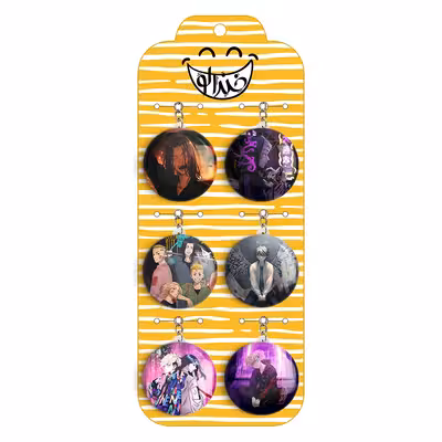 جاکلیدی خندالو مدل انیمه توکیو ریونجرز کد 429A مجموعه 6 عددی