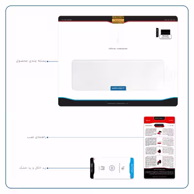 برچسب پوششی ماهوت مدل Matte-White مناسب برای تبلت مایکروسافت Surface Pro 3 2014