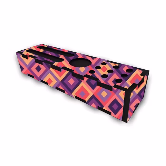 جامدادی رومیزی مدل مربع رنگی کد 728