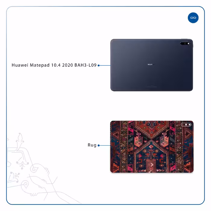 برچسب پوششی ماهوت مدل Rug مناسب برای تبلت هوآوی Matepad 10.4 2020 BAH3-L09