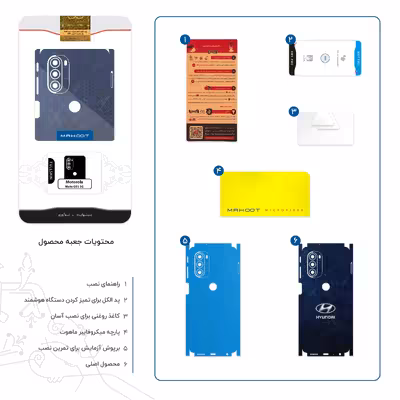 برچسب پوششی ماهوت مدل Hyundai_Logo-FullSkin مناسب برای گوشی موبایل موتورولا Moto G51 5G