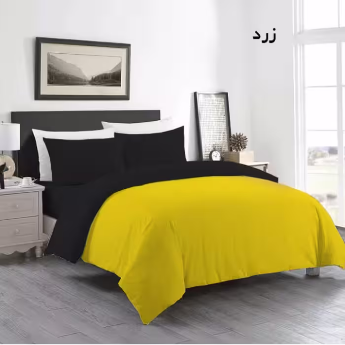 سرویس روتختی مدل میکروفایبر نیکیا کد 160 M دو نفره چهار تکه