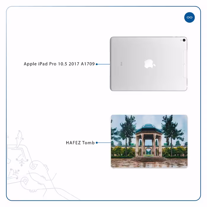 برچسب پوششی ماهوت مدل HAFEZ-Tomb مناسب برای تبلت اپل iPad Pro 10.5 2017 A1709