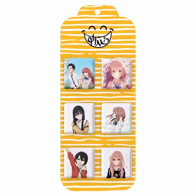 پیکسل خندالو مدل انیمه سایلنت ویس کد 816A مجموعه 6 عددی