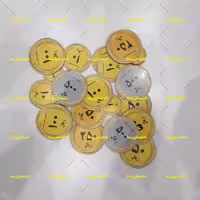 سکه چوبی بزرگ مگنتی (پک معلمی) کد 612 تابلو سازی رضا (پس کرایه)