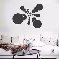 شابلون دیواری مدرن دایره کد 863