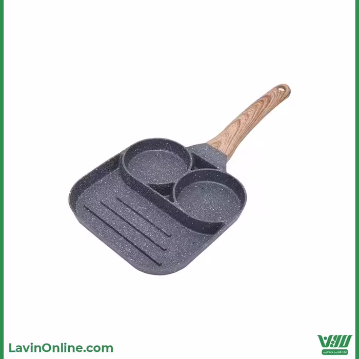 تابه گرانیتی 3 خانه (ماربل)