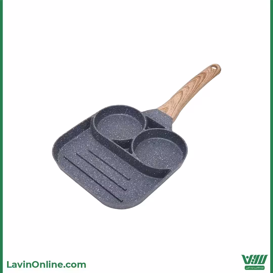 تابه گرانیتی 3 خانه (ماربل)