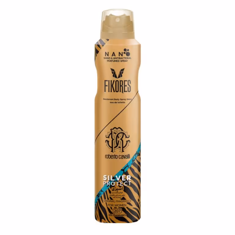 نانو اسپری بدن آنتی باکتریال Roberto Cavalli فیکورس – 200ml
