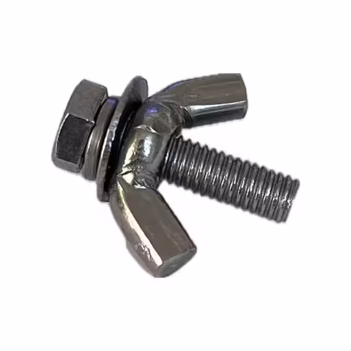 پیچ و مهره خروسکی استیل M5*20