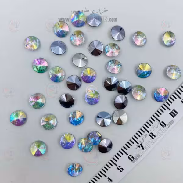 ریولی پلاستیکی سایز 10 ( هفت رنگ ) بسته 100 عددی