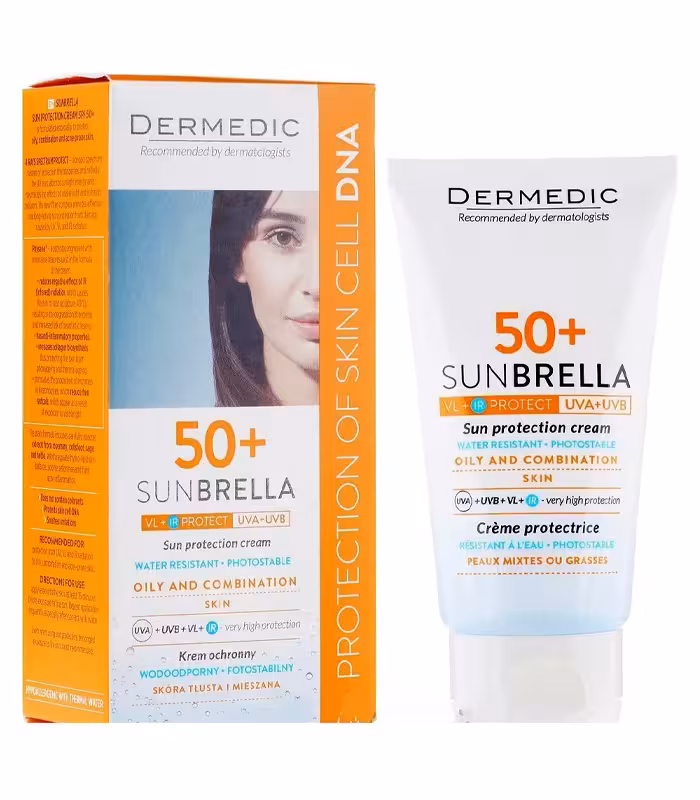 ضد آفتاب پوست چرب درمدیک ( DERMEDIC – Sunbrella SPF50 )