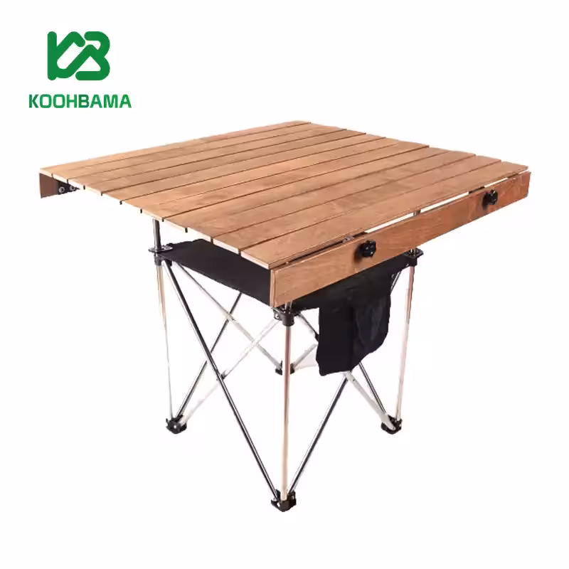 میز تاشو دو طبقه چوبی