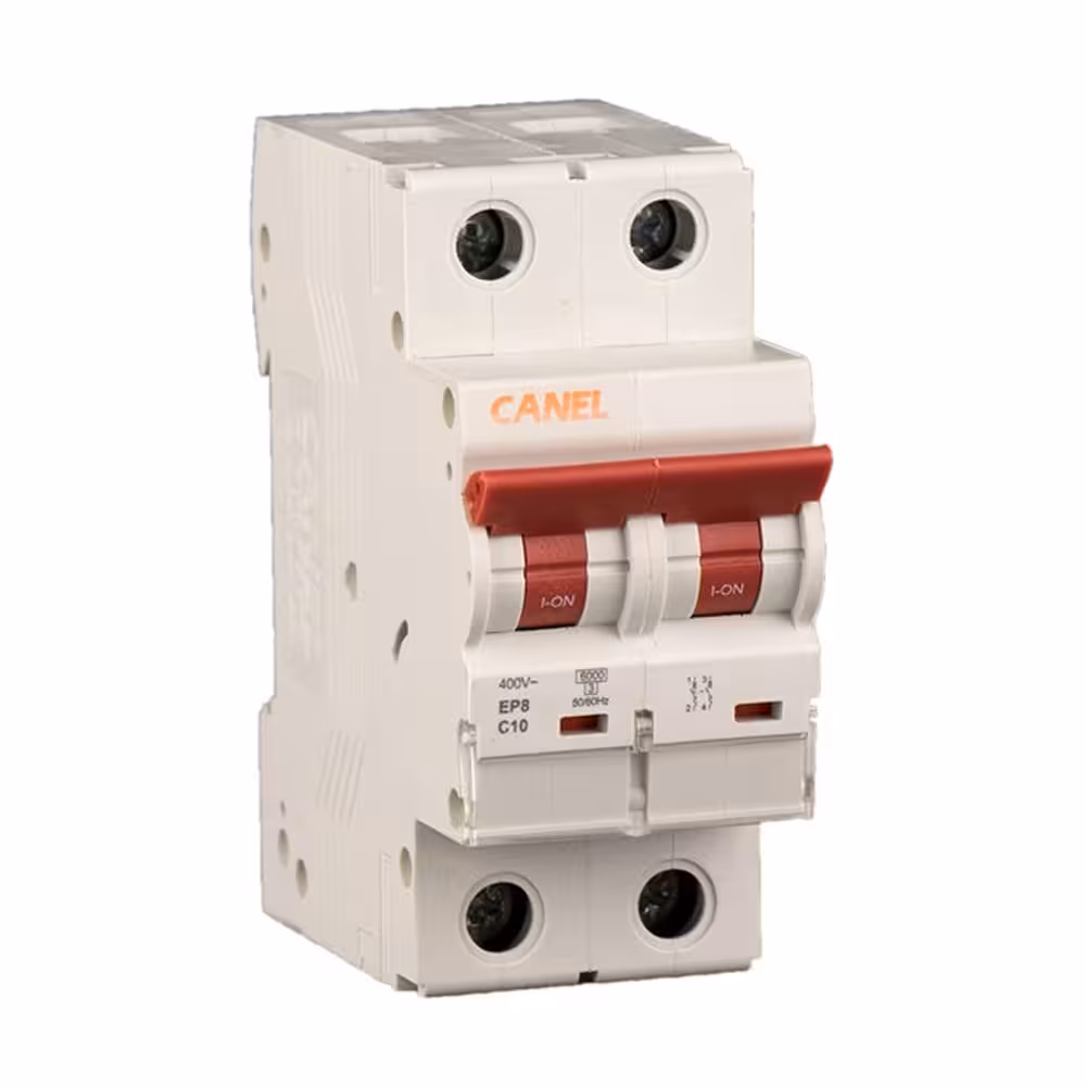 کلید مینیاتوری 40 آمپر دو پل DC کانل کد C40-6KA-2P