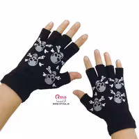 دستکش مدل اسکلت نیمه ای بدون انگشت