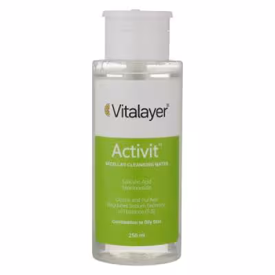 محلول پاک‌کننده آرایش ویتالیر مدل اکتی ویت حجم 250 میلی‌لیتر