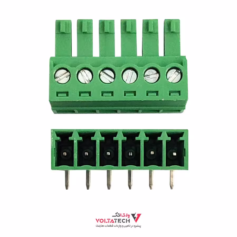 ترمینال فونیکس 6 پین رایت 3.81mm